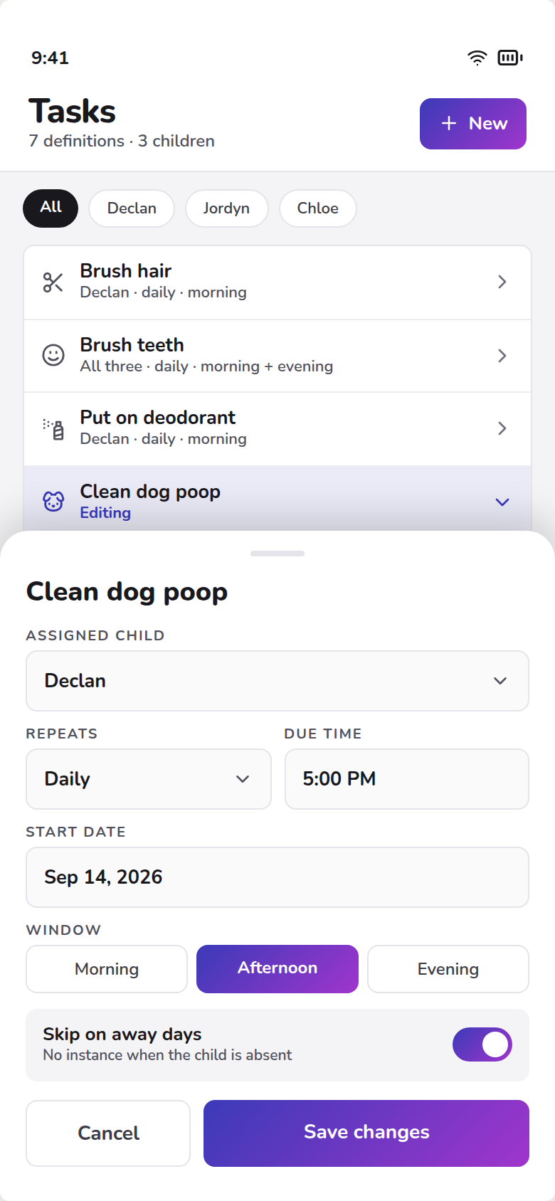 Tasks